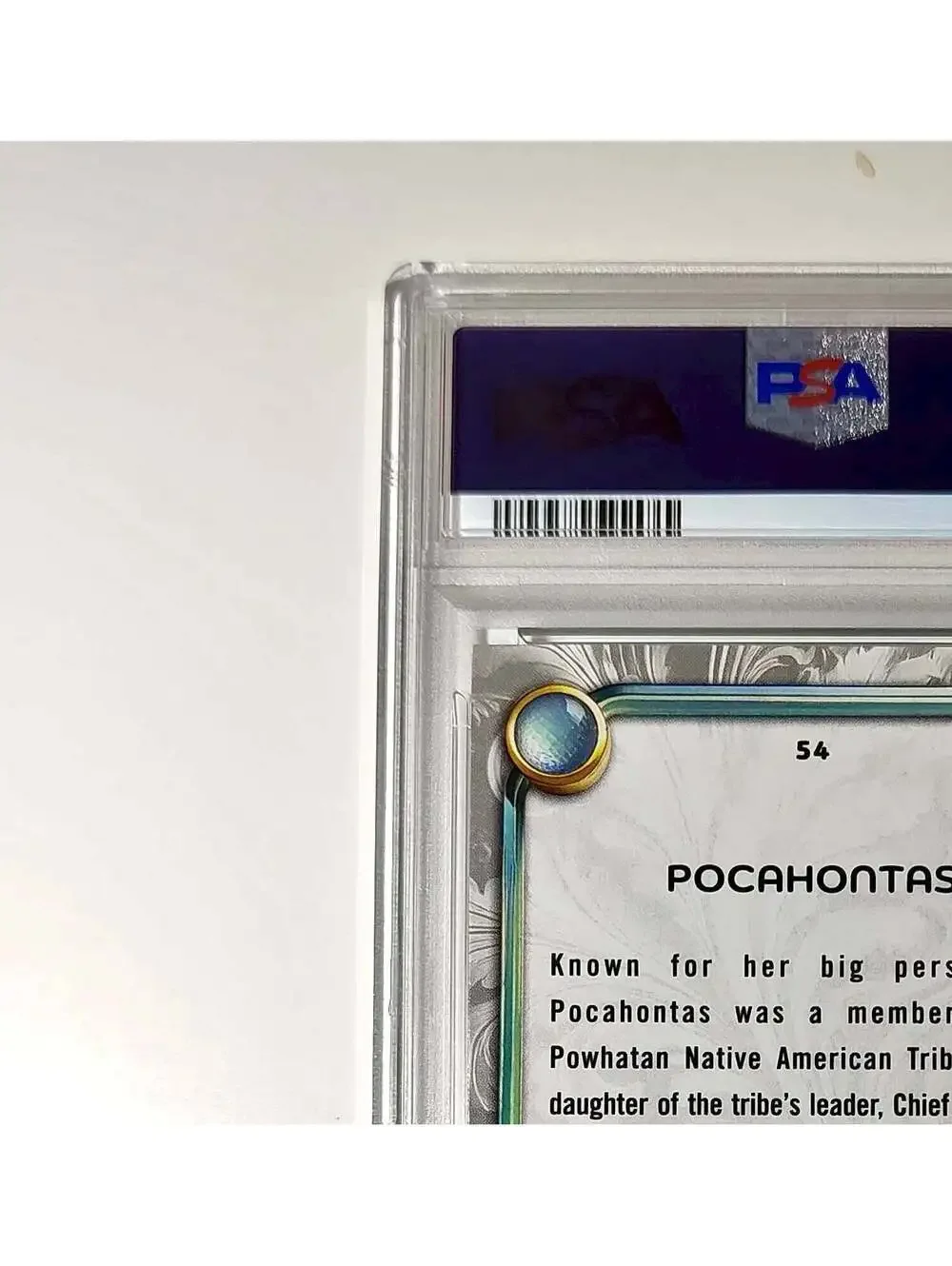 Pocahontas 2025 Topps Disney Wonder #54 Winter Variant Card Pocahontas PSA 9